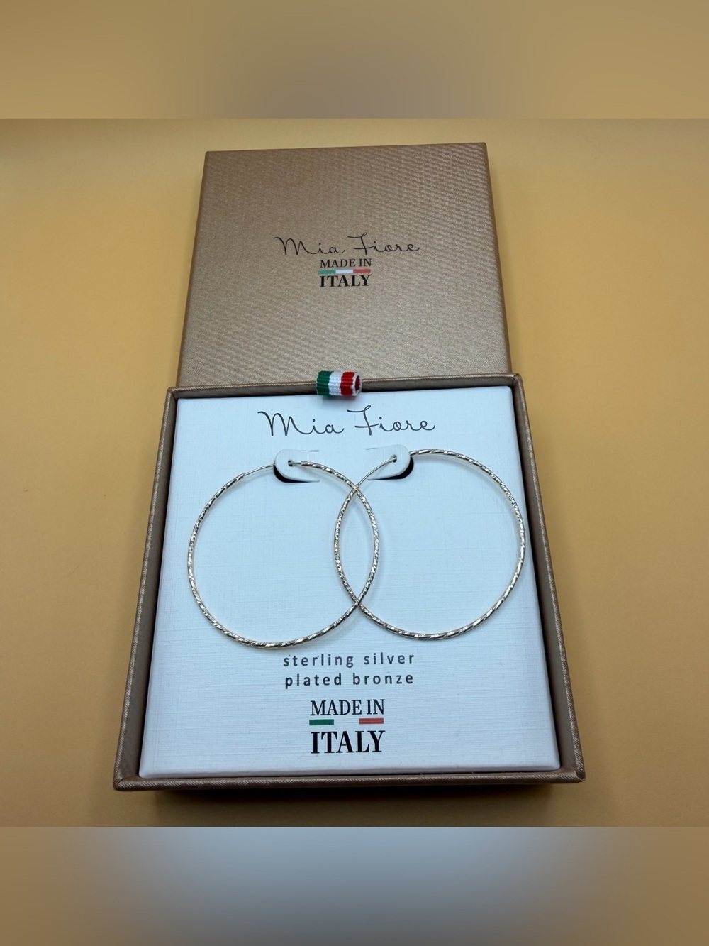Mia Fiore Sterling Silver-Plated Hoop Earrings - Silver